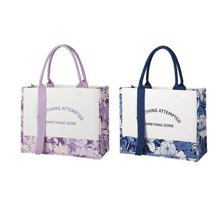 Canvas Tote Bag Shopping Bag Large Capacity Handbag Organizer