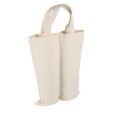 10PCS Wine Double-Bottle Bags Canvas Gift Bag with Handles for Party Wedding Use