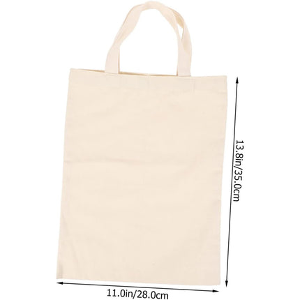 10PCS Wine Double-Bottle Bags Canvas Gift Bag with Handles for Party Wedding Use