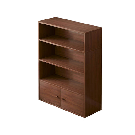 Floor-Standing Bookshelf 4 Tier Sturdy Board Space Saving for Home Office Use