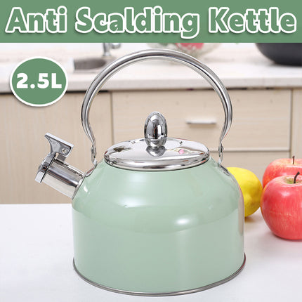 Stainless Steel Kettle 2.5L Household Water Boiler Anti Scalding Tea Pot Durable
