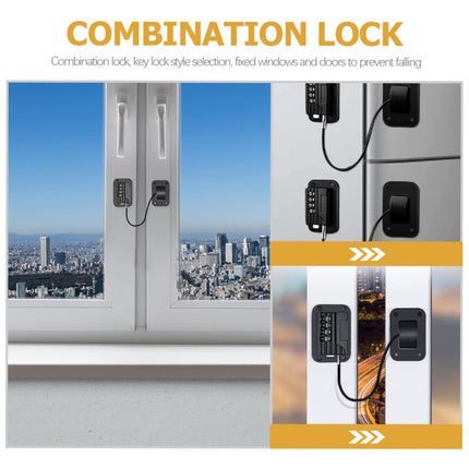 2 PCS Refrigerator Lock Fridge Cabinet Child Safety Childproof Window Door Locks