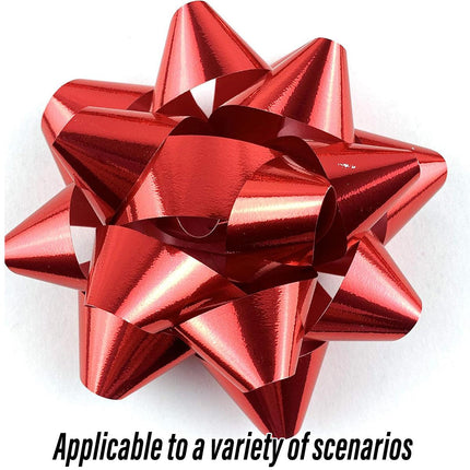 Star Flower Ribbon Bows 100pcs Decorative Gift Wrapping Ribbon Flowers DIY Craft