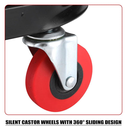 Multifunctional Movable Car Repair Stool 360° Swivel Wheels for Garage Workshop