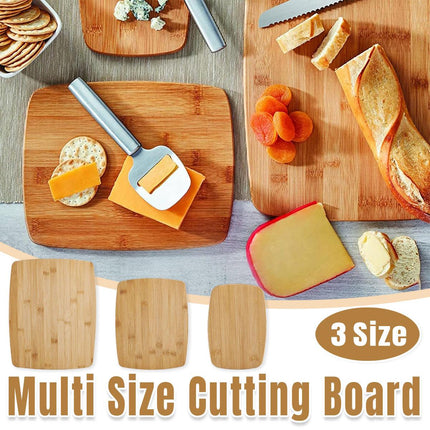 3pcs Multi-Size Chopping Board Set Kitchen Cutting Board Food Prep Boards