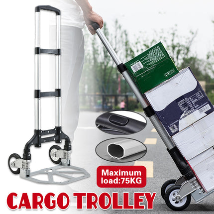 Folding Hand Trolley Cart Heavy Duty Utility Truck Portable Pull Wagon Trailer