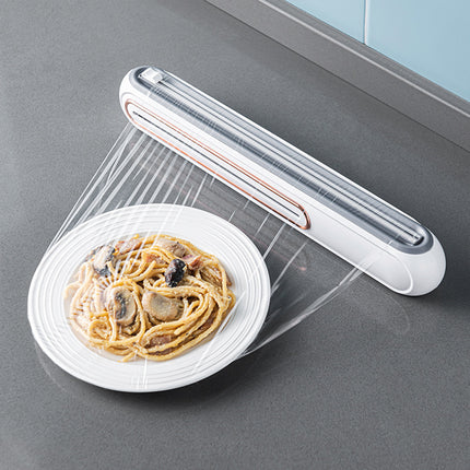 Cling Film Cutter Box Plastic Wrap Dispenser Sliding Container Fits Rolls up to 32cm
