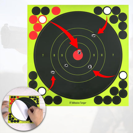 Shooting Target Sticker Set  Green Aiming Decal for Practice Training