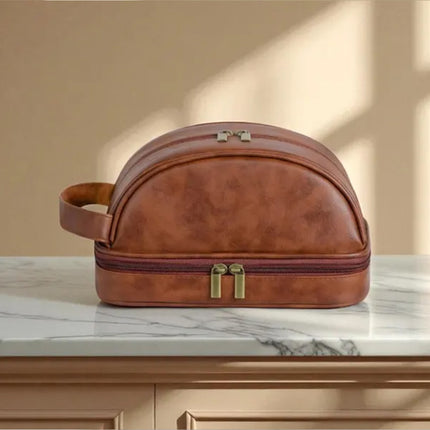 Vintage Toiletry Bag Water-proof for Travel Home Daily Cosmetic Storage Use