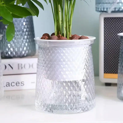 4PCS Self Absorbing Lazy Hydroponic Planter Plastic Indoor Plant Pots Gardening
