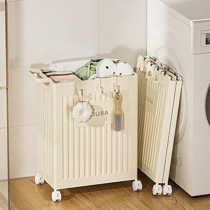 Fitness Storage Basket Organizer Tube with Wheeled Basket for Home Use and Gym