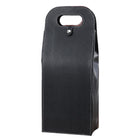 PU Leather Wine Tote Bag Foldable for Double Bottle Carrying