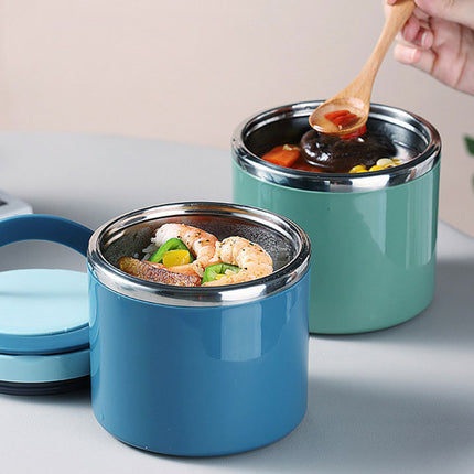 1L Large Capacity Stainless Steel Insulated Lunch Box Food Container Durable