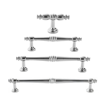 Cabinet Drawer Handles Silver 4Sizes Modern Wardrobe Pull Simple Luxury Design