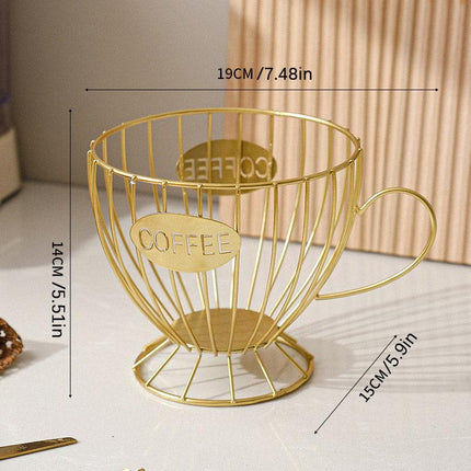 Snacks and Candy Organizer Coffee Capsules Shelf Storage for Kitchen and Pantry