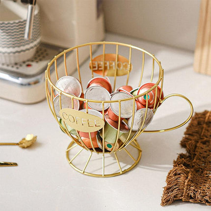 Snacks and Candy Organizer Coffee Capsules Shelf Storage for Kitchen and Pantry