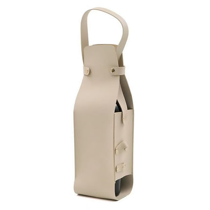 2PCS Wine Tote Bag Portable PU Leather with Handle Durable for Party Gift Use