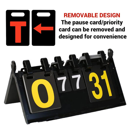 Competition Scoreboard Portable for Basketball Volleyball Sports Game Use