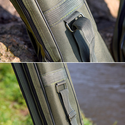 150cm Portable Foldable Fishing Rod Carrier Fish Pole Tools Storage Bag Case