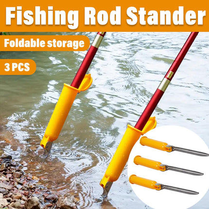 Fishing Rod Holder Stand Ground Plunger Pole Rack Adjustable Bank Stick Support