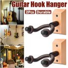 2PCS Guitar Wall Hanger Hook Holder Sturdy for Bass Ukulele Instrument Storage
