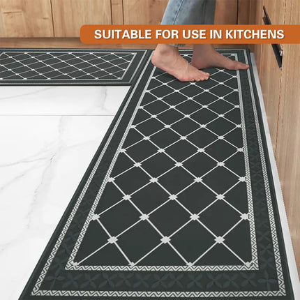 Household Floor Mats 2 Piece Set Non Slip Water Absorbent Dust-Proof Floor Mat