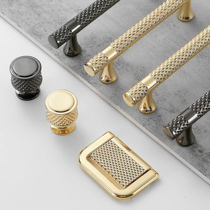 Modern Wardrobe Door Handles Hammer Patterned Drawer Pulls for Cabinet Furniture