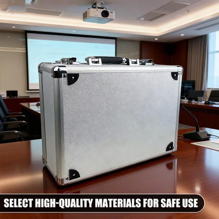 Aluminium storage case feature view - durable construction for tool and equipment protection