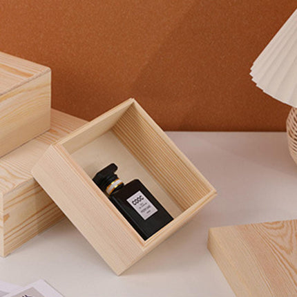 10pcs Wooden Gift Box for Jewelry Packaging Crafts Wedding Birthday Gift Storage