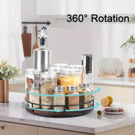 Wooden Storage Rack Sundry Organizer Rotating Desktop Pallet Organizer for Home