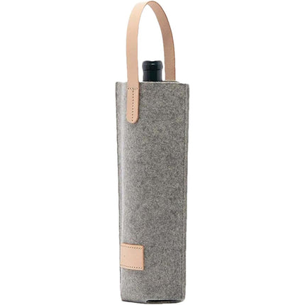 Wine Tote Bag Portable Single Bottle Carrier with Handle High-End for Gift Use