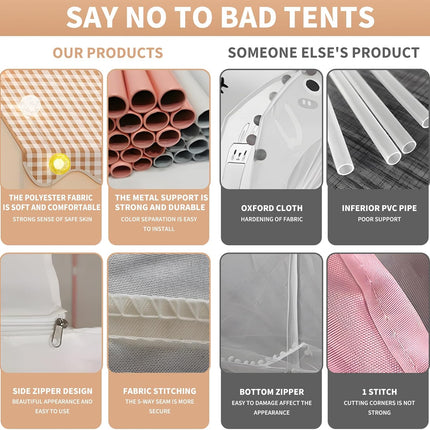 Children Indoor Play Tent Castle Tent Safe Washable Fabric Easy To Assemble