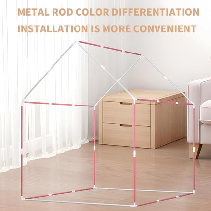 Children Indoor Play Tent Castle Tent Safe Washable Fabric Easy To Assemble