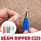 8 PCS Seam Ripper Plastic Handle Thread Cutter Sewing Craft Easy to Use Durable