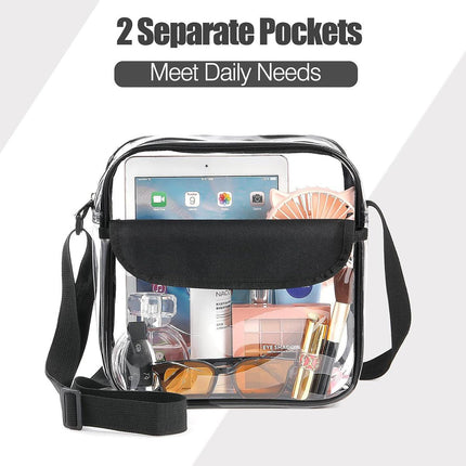 Waterproof Transparent Shoulder Crossbody Bag Multifunctional Sports Travel Bag