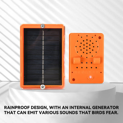 Solar Bird Repeller with 360-Degree Rotation Reflective Rainproof
