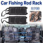 2pcs Car Fishing Rod Holder Portable Fishing Rod Shelf Car Fixing Stand Set