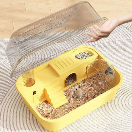 Hamster Cage Plastic Acrylic Ventilated Double Level 35 x 25 x 18.5cm 4 Colours