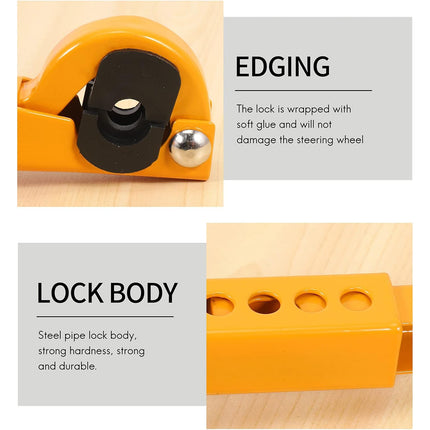 Car Gear Lock Handbrake Lock Anti Theft Device Steering Security Accessories