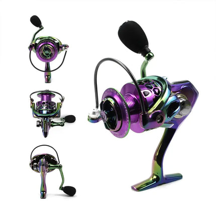 Fishing Spinning Reel 6 Sizes Line Wheel Smooth Gear Tackle Freshwater Saltwater