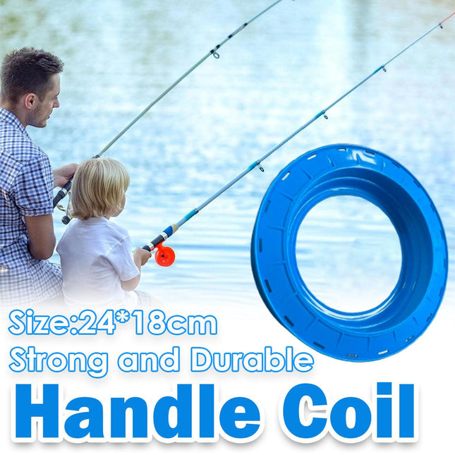 Plastic Fishing Gear Angling Hand Wire Coil Reel Spool Tackle Box Accessories