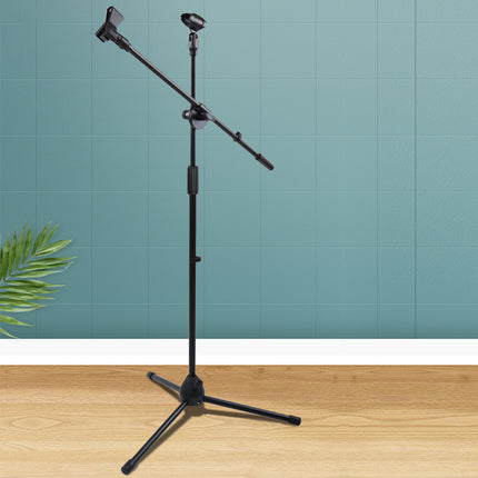 Foldable Adjustable Microphone Tripod Stand Durable NonSlip Stage Studio Karaoke