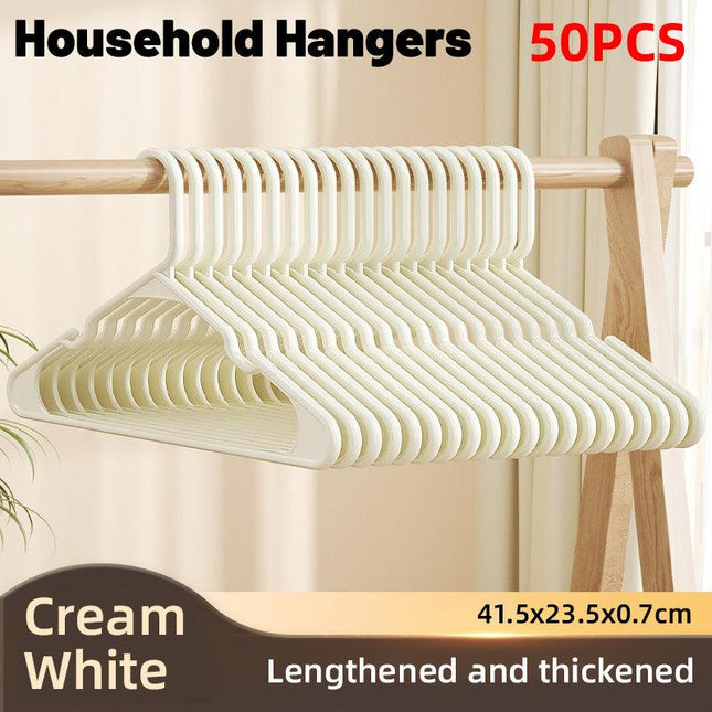 50PCS Non Slip Clothes Rack Home Drying Storage Organizing Clothes Hangers Racks