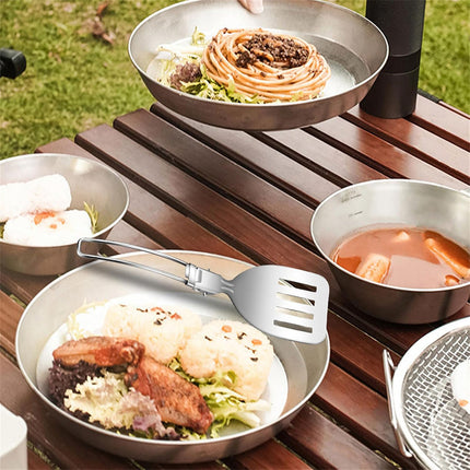 6PCS Camping Kitchenware Set Portable Folding Cooking Spoon Colander Spatula