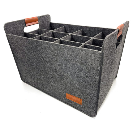Portable 12 Bottle Wine Carrier Case Storage Box Max 40Kg for Travel Party Use