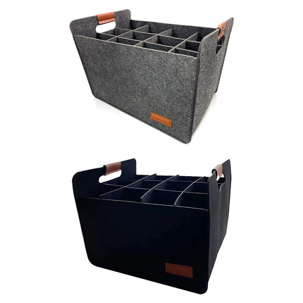 Portable 12 Bottle Wine Carrier Case Storage Box Max 40Kg for Travel Party Use