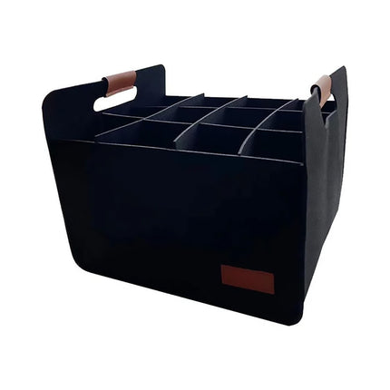 Portable 12 Bottle Wine Carrier Case Storage Box Max 40Kg for Travel Party Use