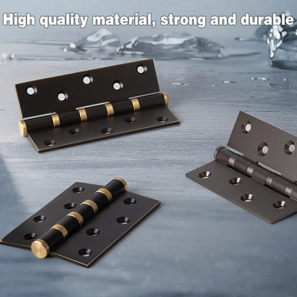 Flat Door Hinge 4 Inch Silent Bearing Hinge Stainless Steel Hardware for Cabinet