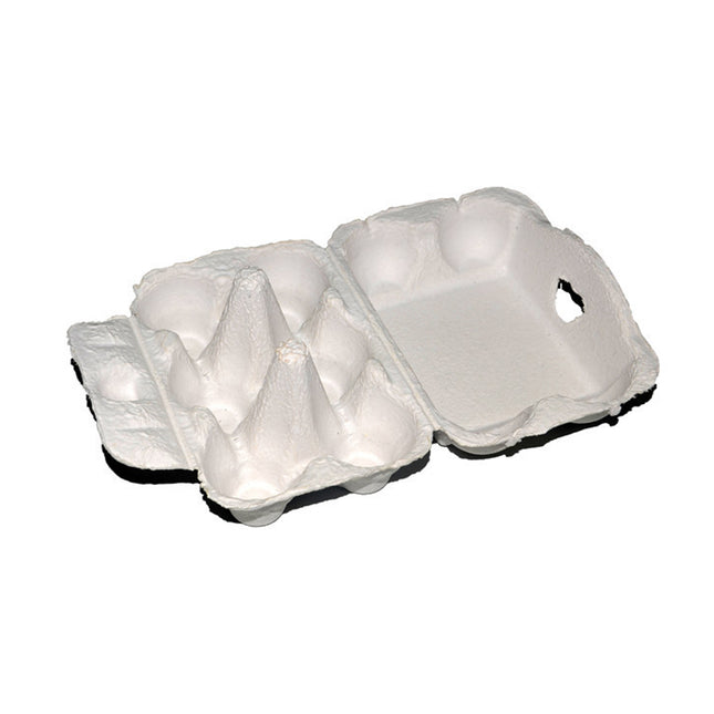 200PCS Paper Egg Tray 6 Slot Molded Pulp Leak-Proof for Egg Packaging Use