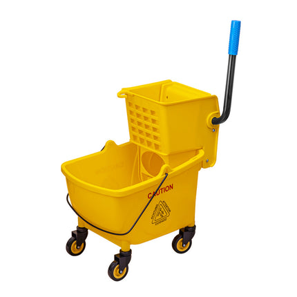 32L Wringer Mop Bucket with Mop Sturdy PP Material for Home Floor Cleaning Use